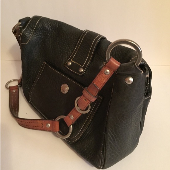 Coach F10893 Black Pebbled Satchel - Picture 4 of 7